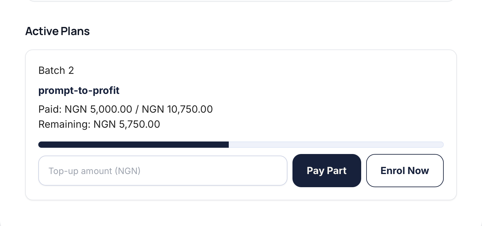 Easy payments screenshot
