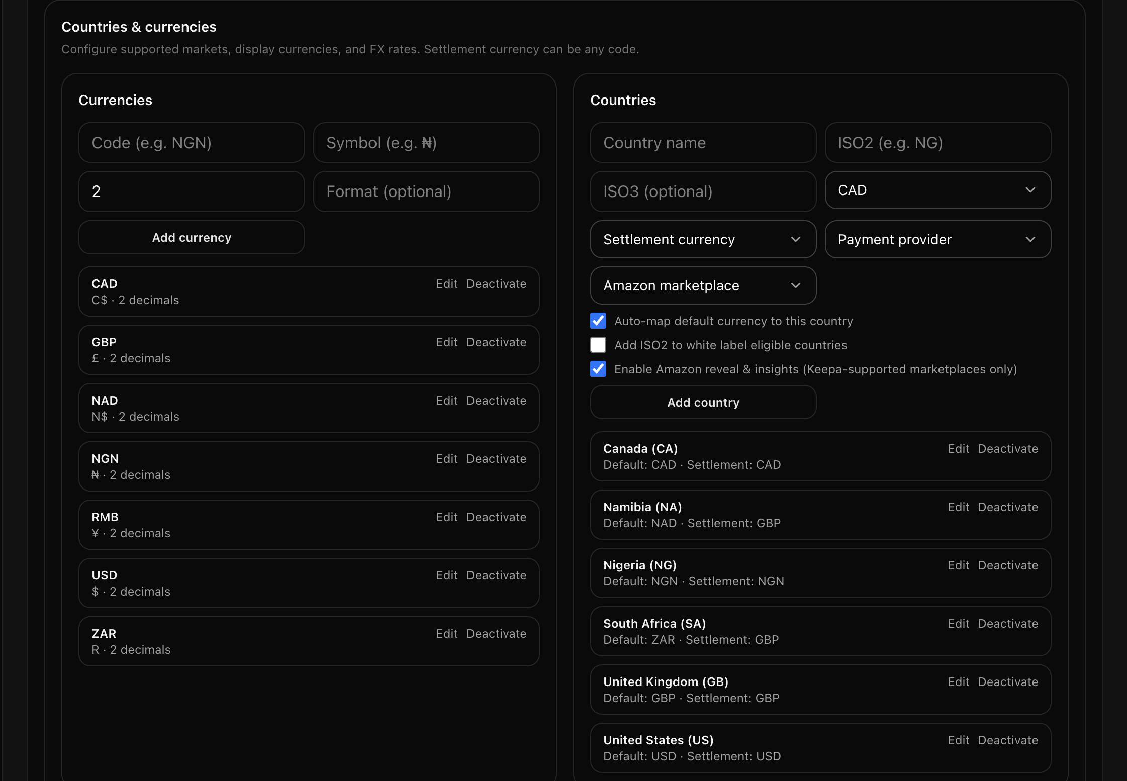LineScout admin configuration interface built with AI-assisted workflow
